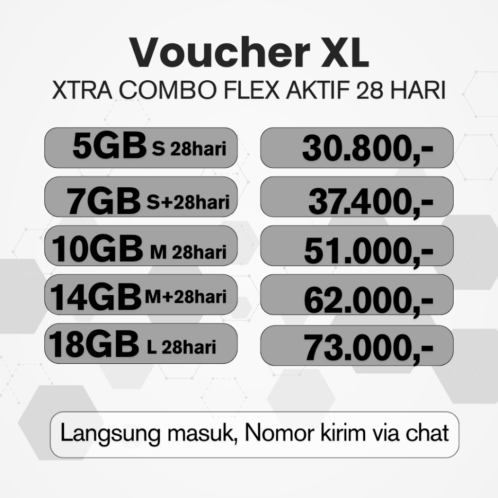 [INJECT] Paket Data .Xl Xtra Combo Flex 28Hari
