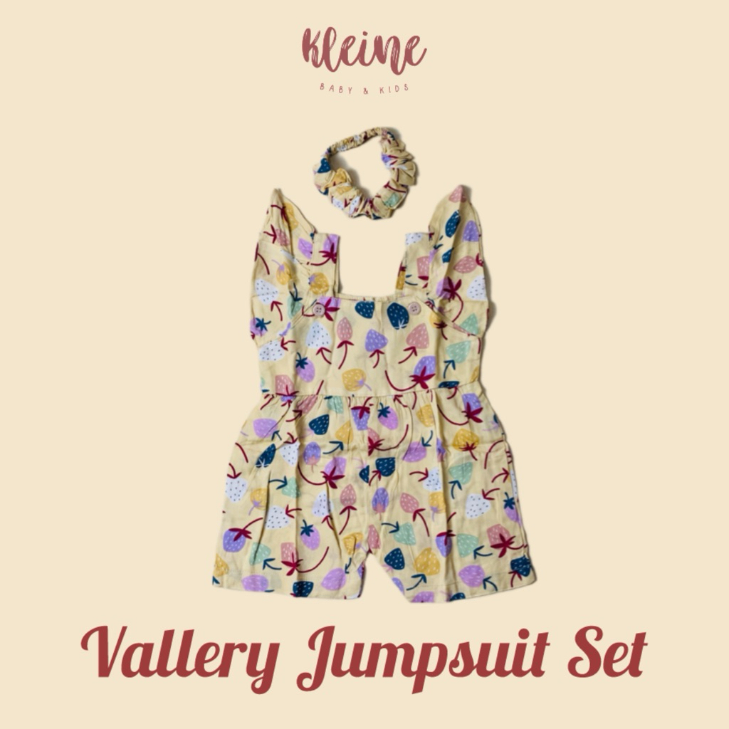 KLEINE BABY & KIDS - VALLERY JUMPSUIT SET/OVER ALL BAYI/BABY OVER ALL/BAJU BAYI/BAJU ANAK PEREMPUAN/
