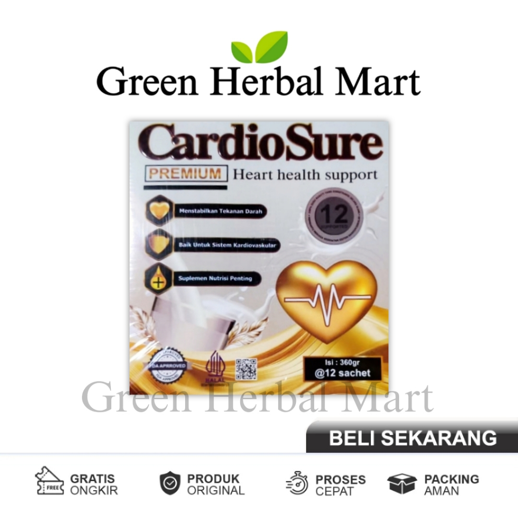 

Cardiosure Susu Obat Hipertensi Darah Tinggi Kolesterol & Asam Urat Original Asli