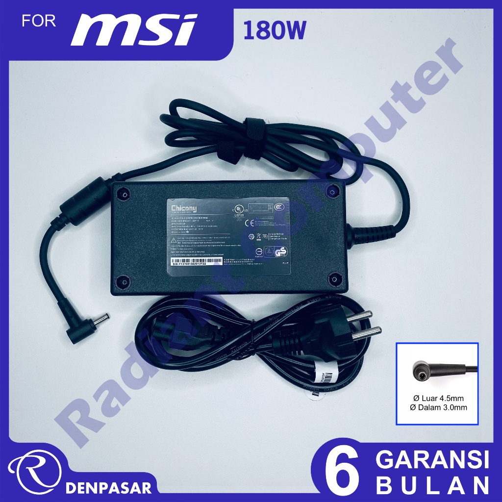 Adaptor Charger MSI Katana GF66 11UC 11UD 11UE 11UG 12UC 12UD 12UE