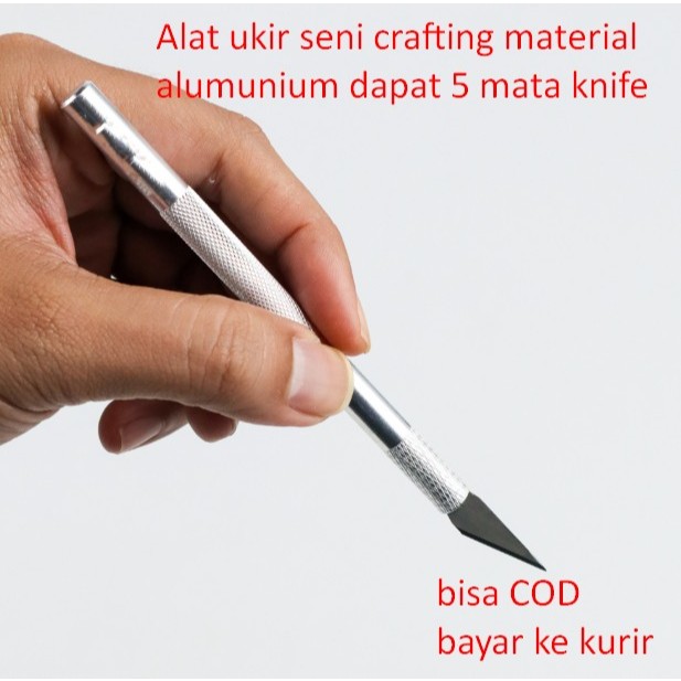 

Alat ukir seni crafting material alumunium dapat 5 mata knife