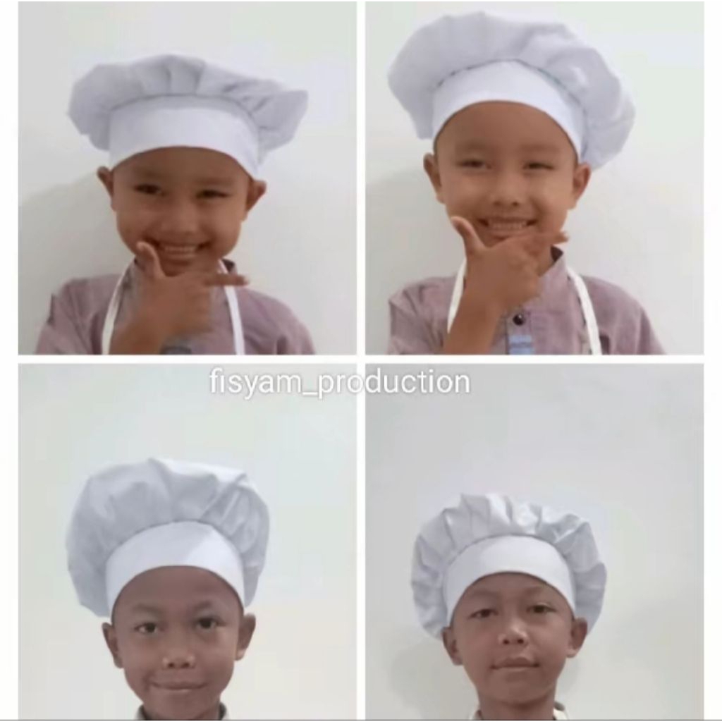 best seller topi koki anak tk/sd