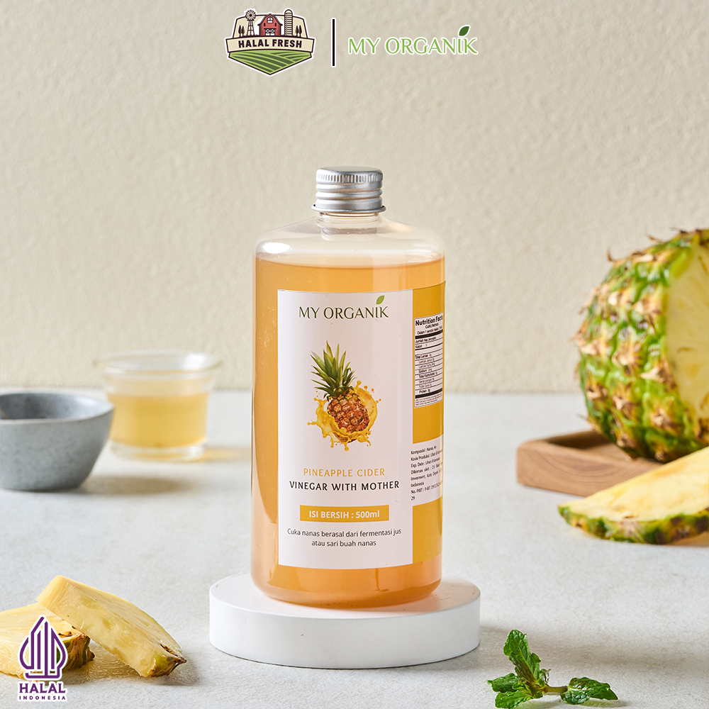 

My Organik Cuka Nanas Cuka Nanas Organik Tanpa Campuran Pineapple Cider Vinegar 500ml