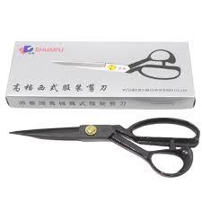

Gunting Potong Bahan Kain Shuaipu Baja Besi Pegangan Karet - High Quality 8" 9" 10