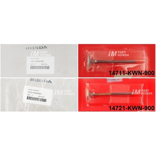 14711-KWN-900 14721-KWN-900 Klep In & Ex PCX Vario 125 Old Vario 125 LED K60 K60R K2V JKT