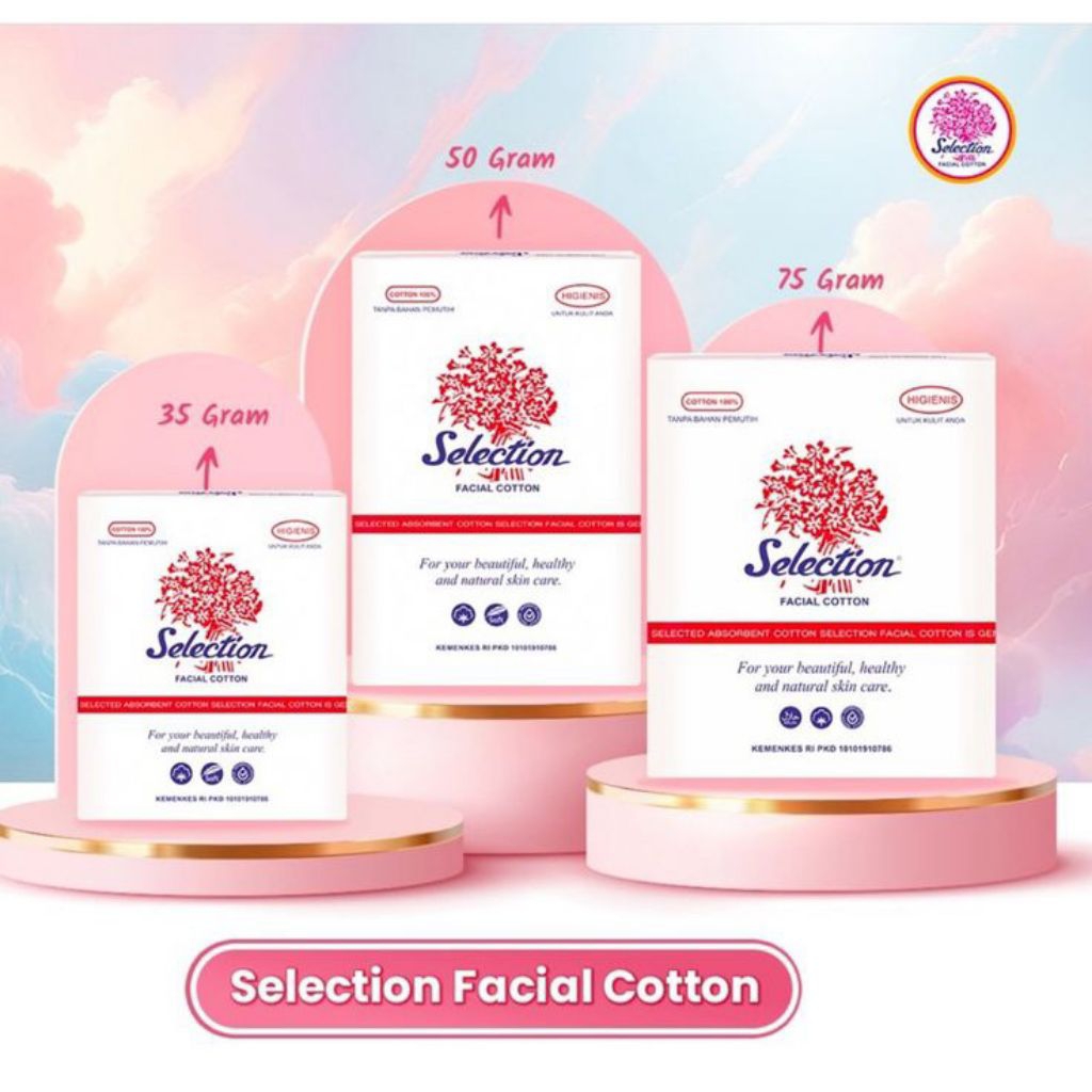 (Grosir Kapas) Kapas selection lembut dan higienis||Kapas 35gr,50gr,75gr||Kapas lembut dan non merku