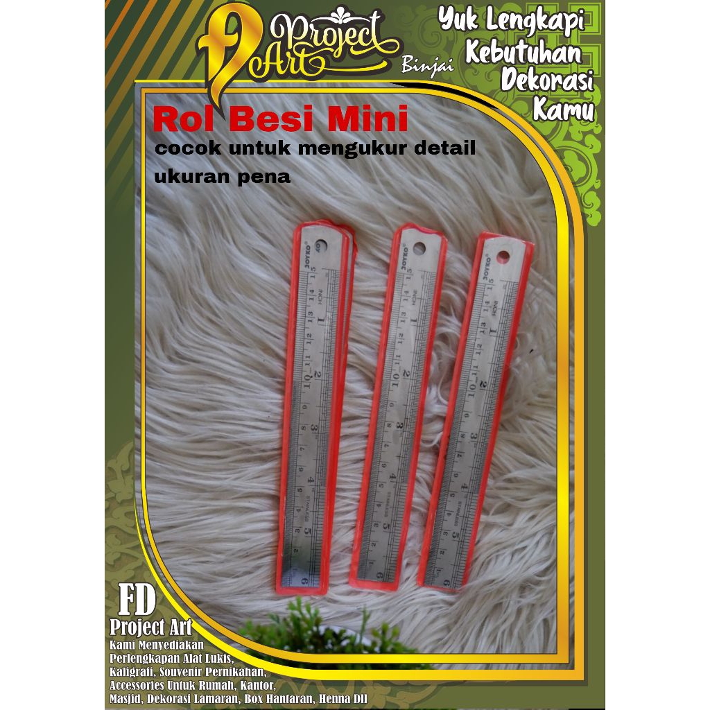 

Penggaris Besi/Rol Besi Mini