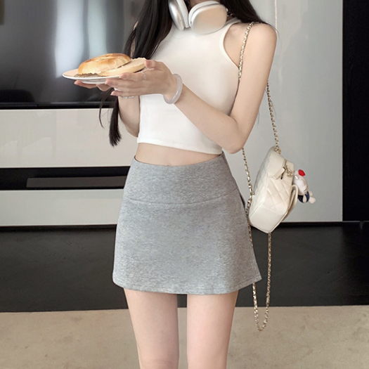 baju atasan wanita terbaru Gonna a fessura sexy per donne gonna curta estate petite gonna a vita alt