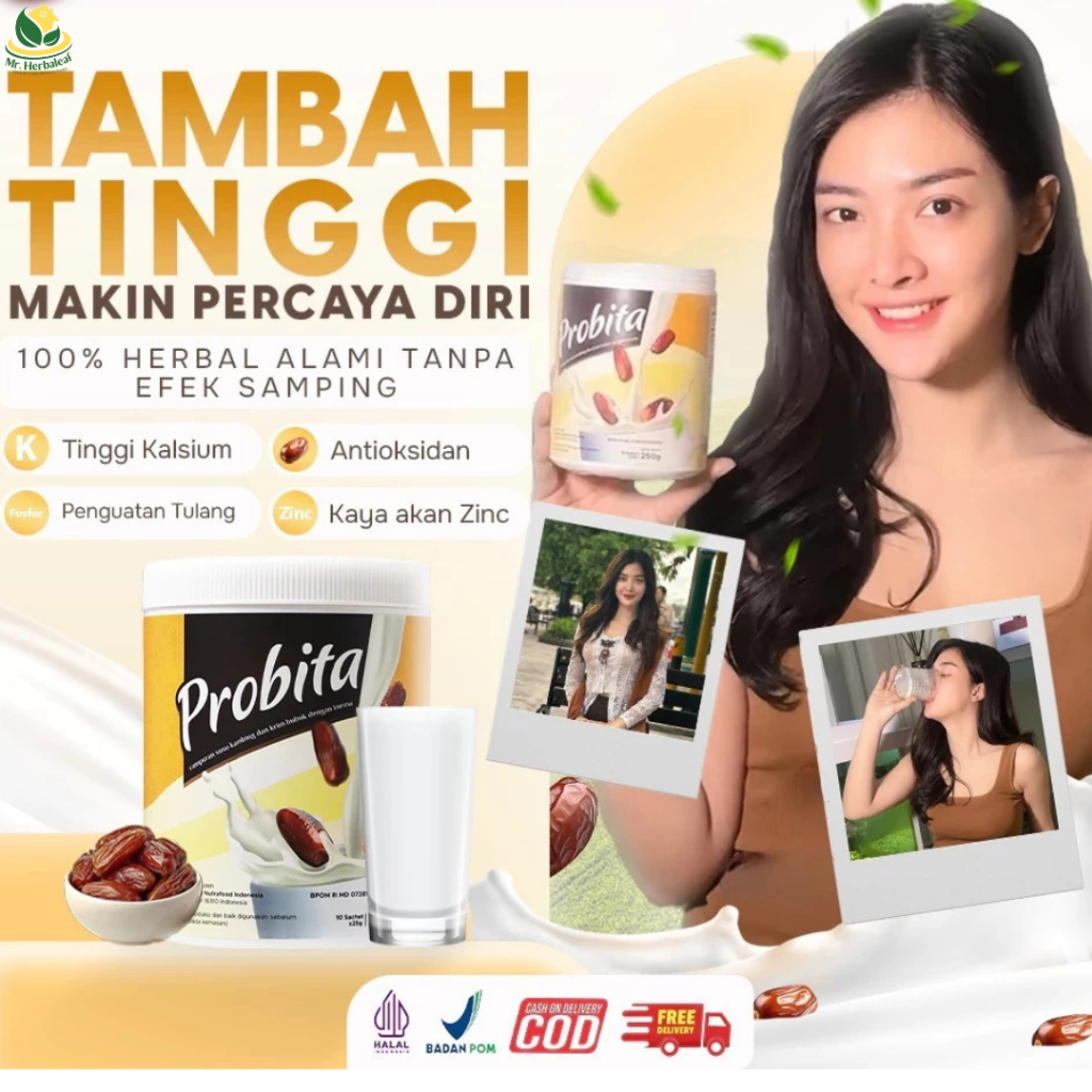 

PROBITA - SUSU KURMA PENINGGI BADAN UNTUK REMAJA & DEWASA - / PROBITA SUSU PENINGGI BADAN BPOM-HALAL