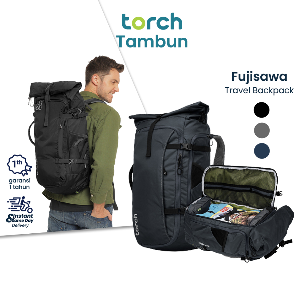 TORCH Tas Ransel Traveling Laptop Waterproof Jumbo Fujisawa