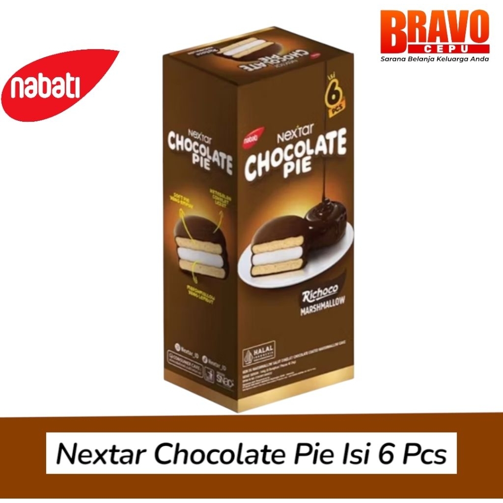 

NEXTAR CHOCOLATE PIE ISI 6 PCS