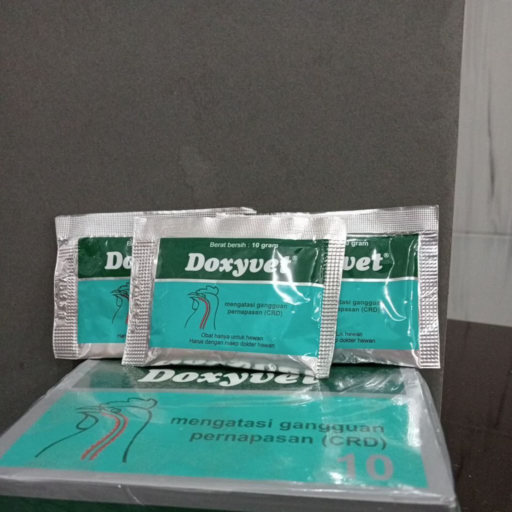 Obat Ayam Doxyvet Vitamin Ayam Doxyvet 10gram Obat Gangguan Pernapasan Ayam/Unggas