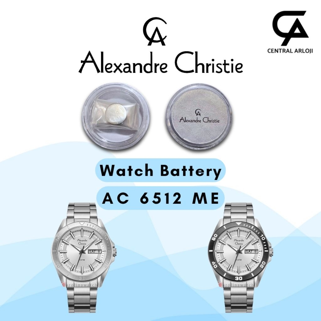 Baterai Jam Tanyan Alexandre Christie 6512 ME Original