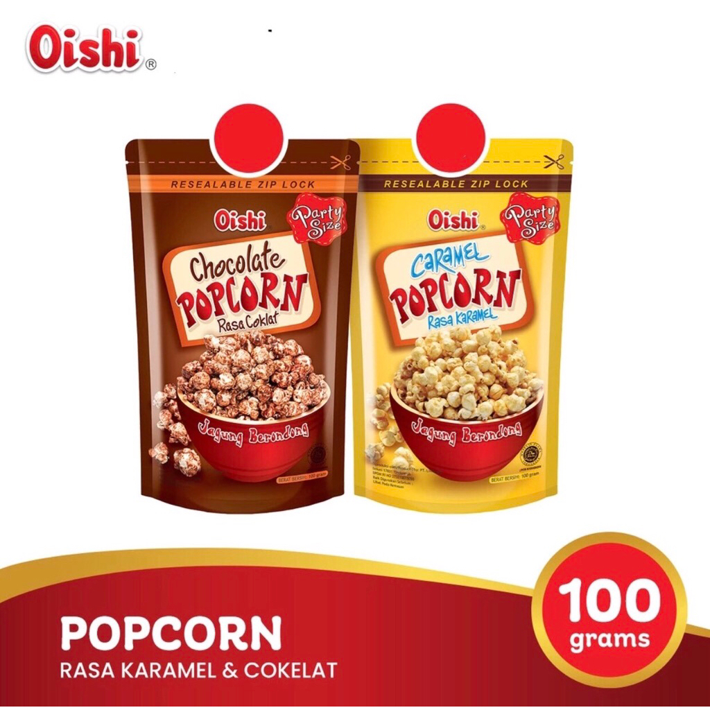 

OISHI POPCORN COKELAT KARAMEL / JAGUNG BERONDONG