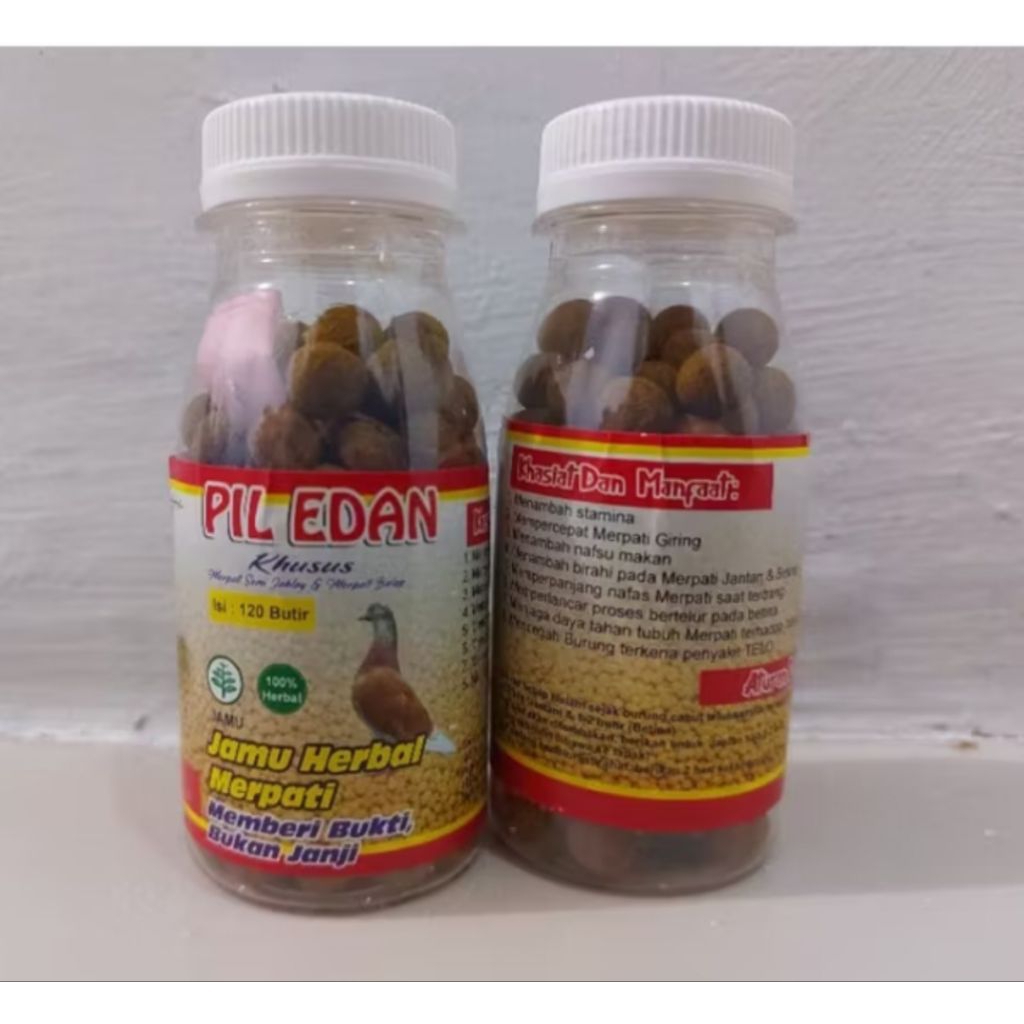 PIL EDAN PUTIH TUTUP PUTIH PIL EDAN MERPATI BALAP SEMI JBLY ORIGINAL PRODUK