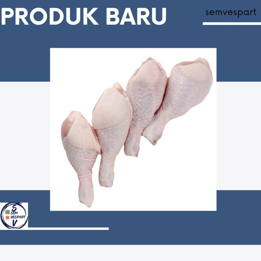 

FCW - PAHA PENTUNG AYAM / CHICKEN DRUMSTICK 500 GRAM ISI 3/4 SEGAR