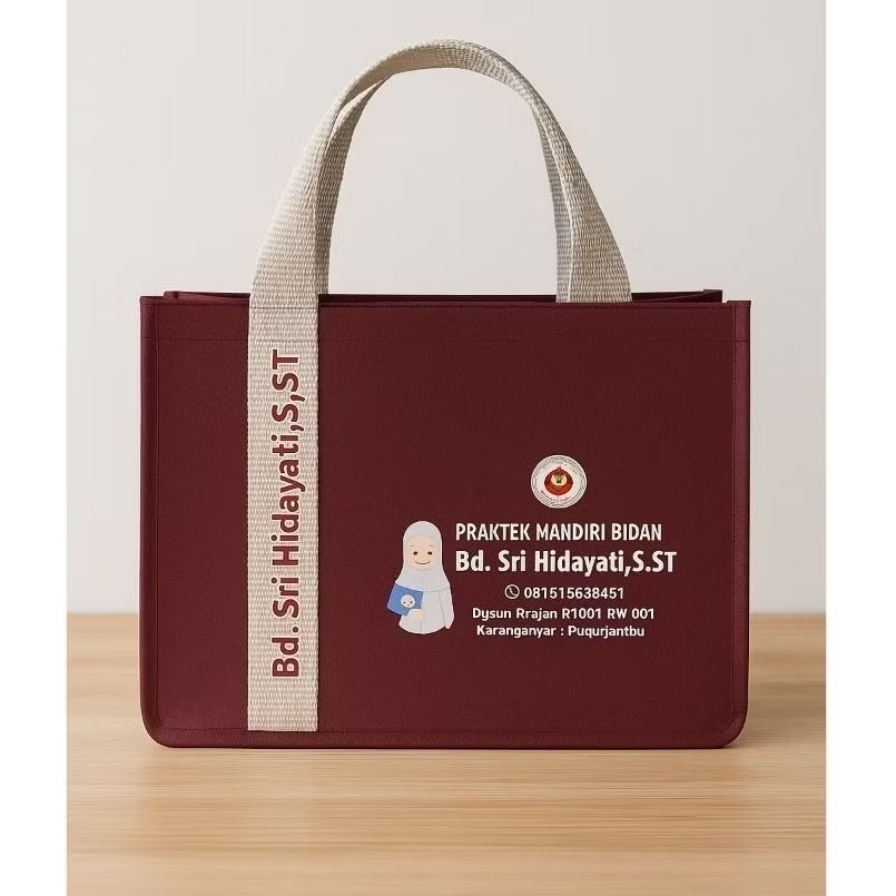 

Totebag Bidan Mewah/Tas Bidan/Tas Bersalin Custom