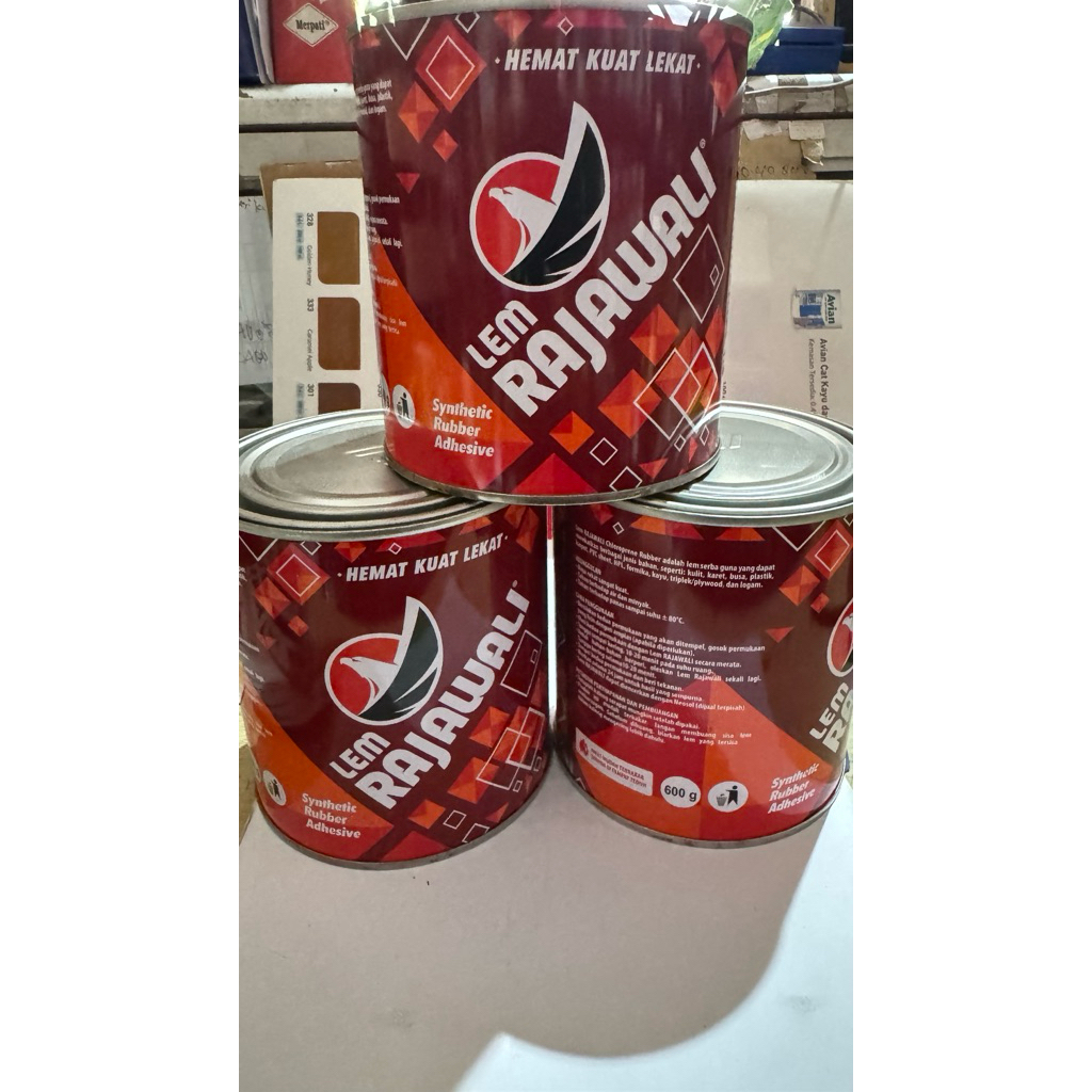 LEM RAJAWALI KUNING 600g, Lem serbaguna lem kulit, kayu, karpet , plastik
