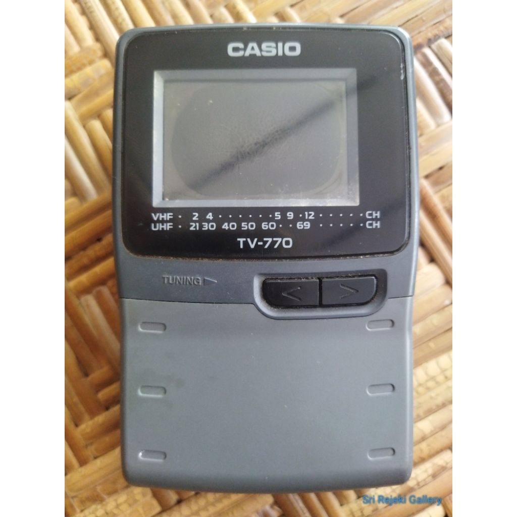 TV mini pocket portable Casio Jadul Vintage