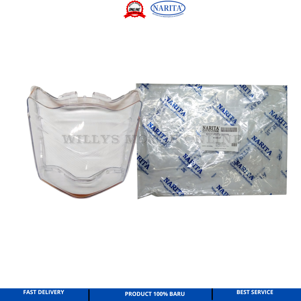 Kaca Mika Lampu Depan Beat Karbu NARITA / Kaca Depan Beat Karbu