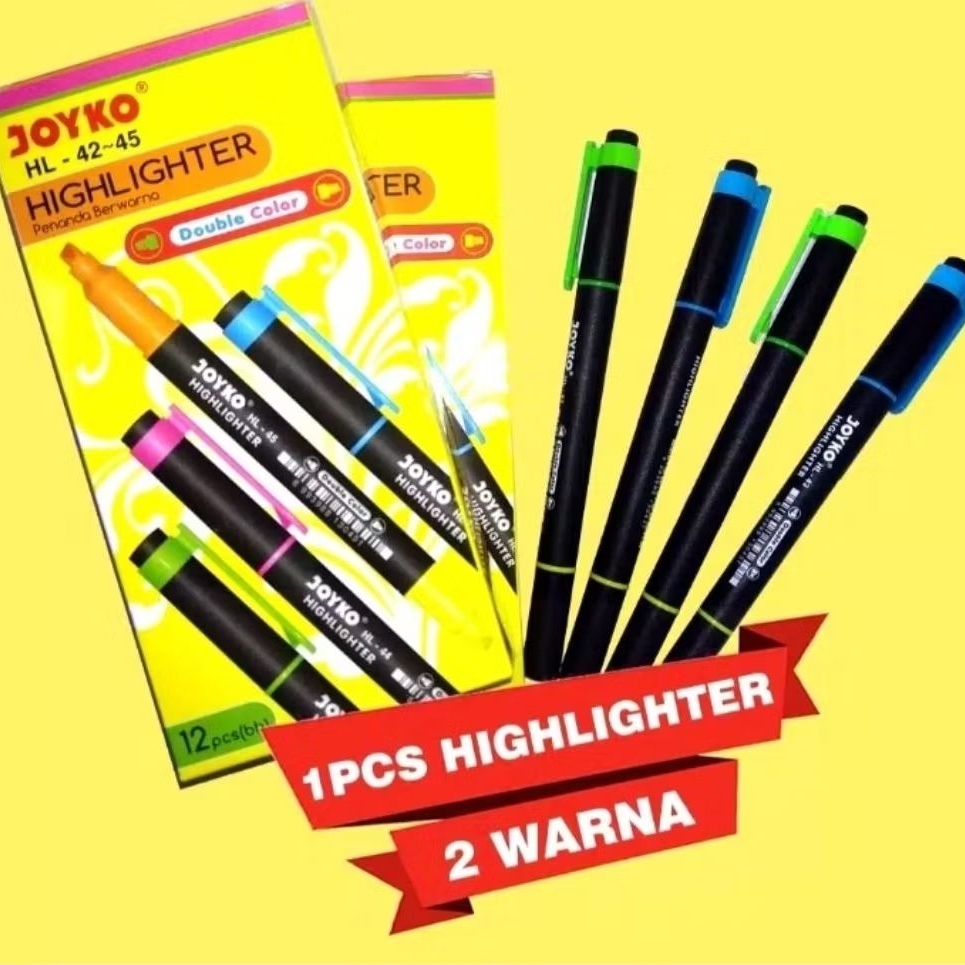 

Highlighter JOYKO Stabilo Double Color HL-42 HL-43 HL-44 HL-45