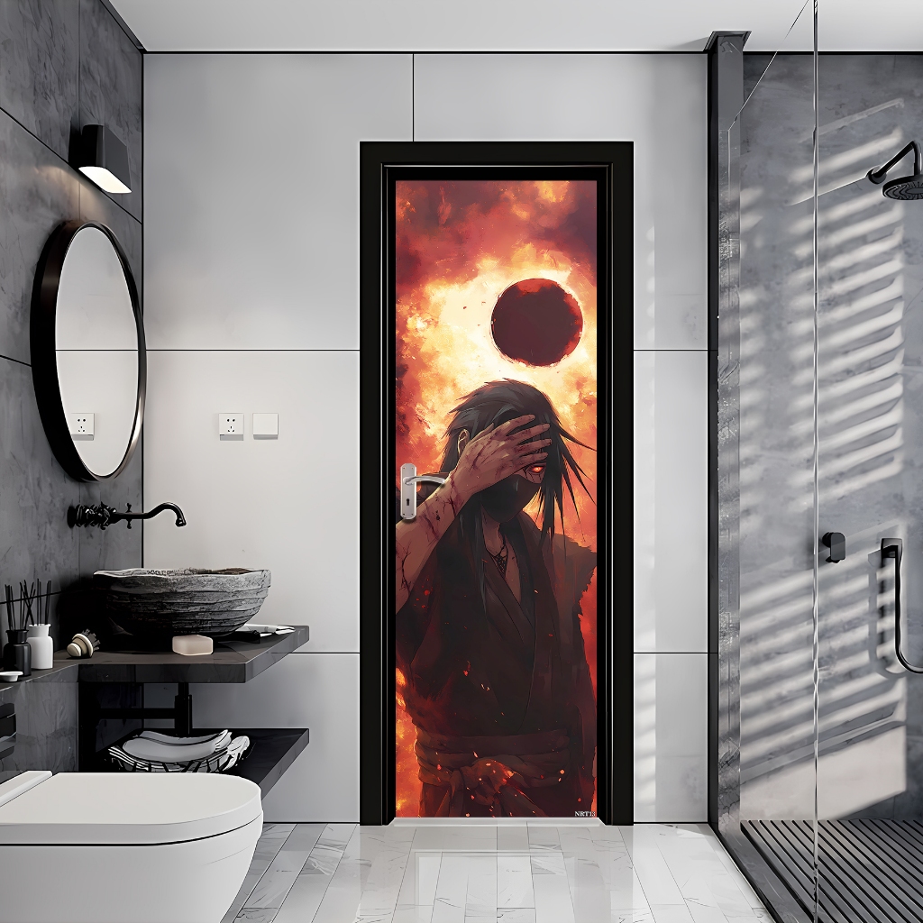 Sticker Pintu Kamar Mandi Sticker Dinding Stiker Pintu HOMEDECOR MOTIF ANIME NARUTO