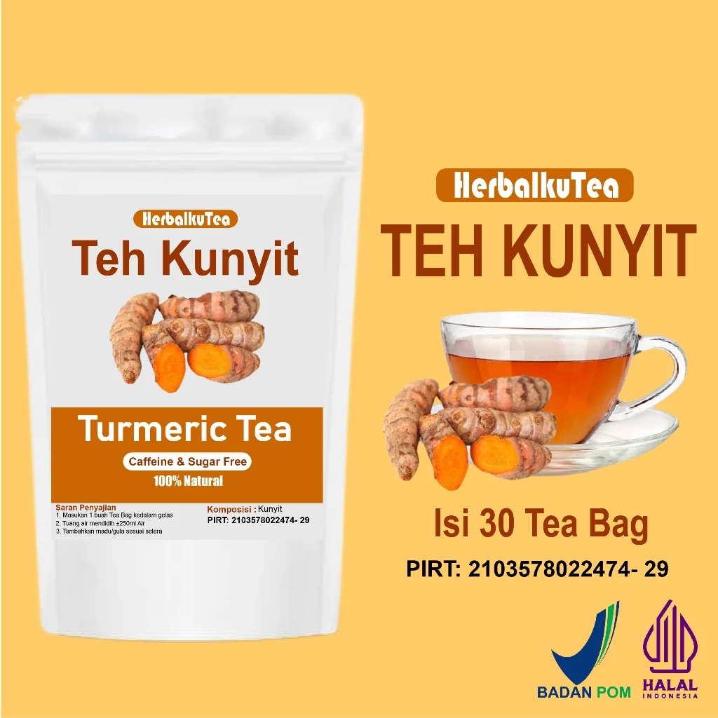 

TEH KUNYIT / TURMERIC TEA - HerbalkuTea