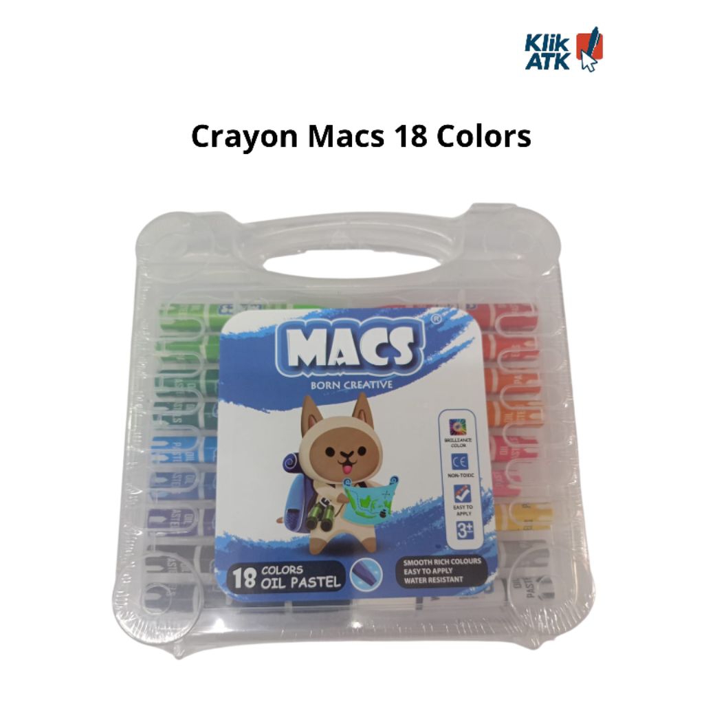 

Crayon Macs 18 Warna Oil Pastels
