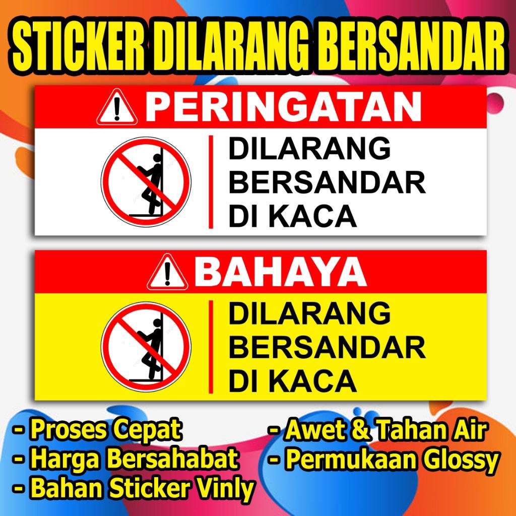 

STIKER DILARANG BERSANDAR DI KACA