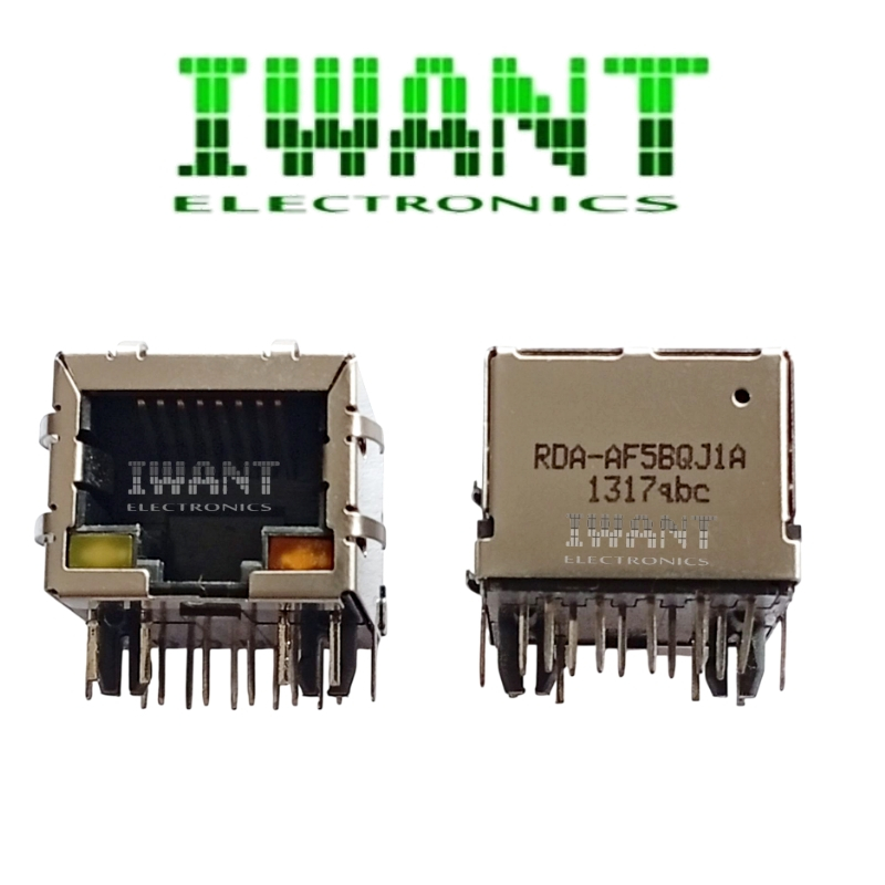 RJ45+LED SOKET RJ45 + INDICATOR LED 10PIN CAT 8 SOCKET RJ45 FEMALE PLUS LED INDIKATOR