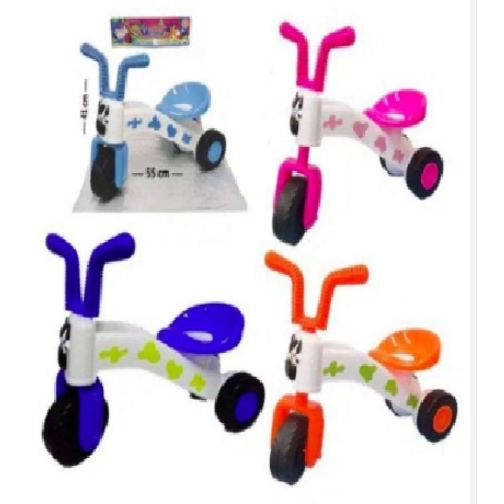 Mainan Anak Sepeda Sapi Roda Tiga - Mainan Sepeda Dorong Roda Tiga