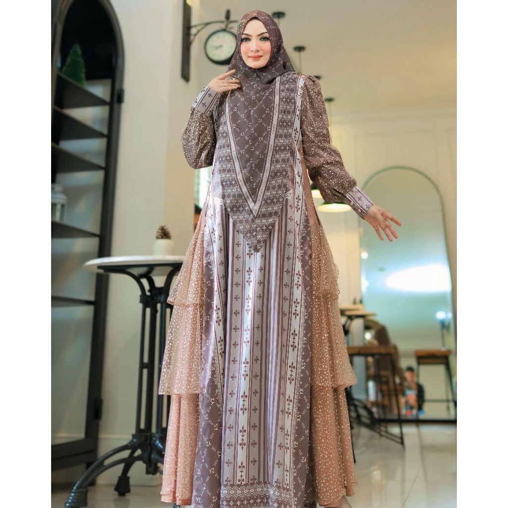 Gamis Syari Premium Syahila Series By Yodizen / Gamis Syari Kekinian / Gamis Syari Mewah