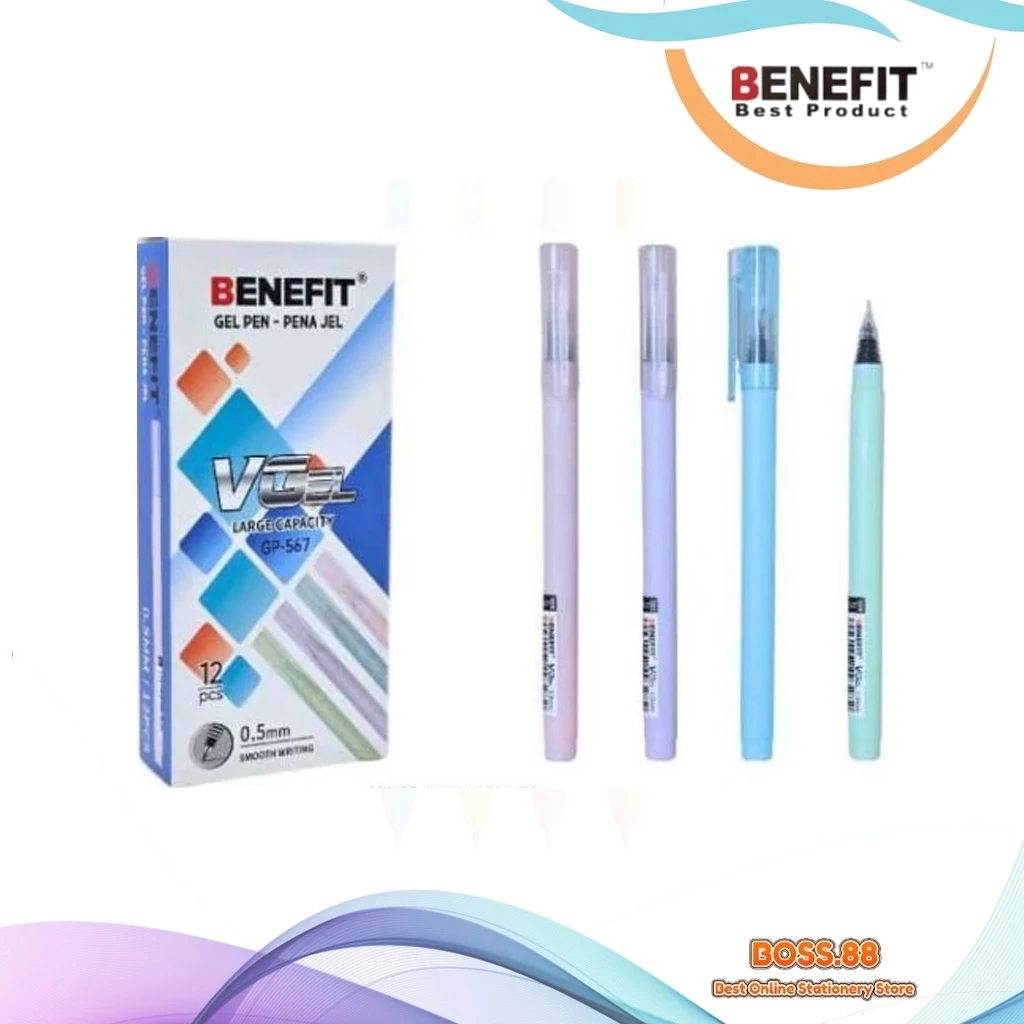

GEL PEN BENEFIT GP-567 (12 PCS)