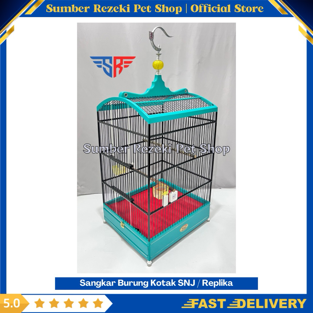 SNJ Indonesia Sangkar Burung Kotak Replika Bnr Ebod Jaya Radja Kandang Burung Kenari Cucak ijo Murai