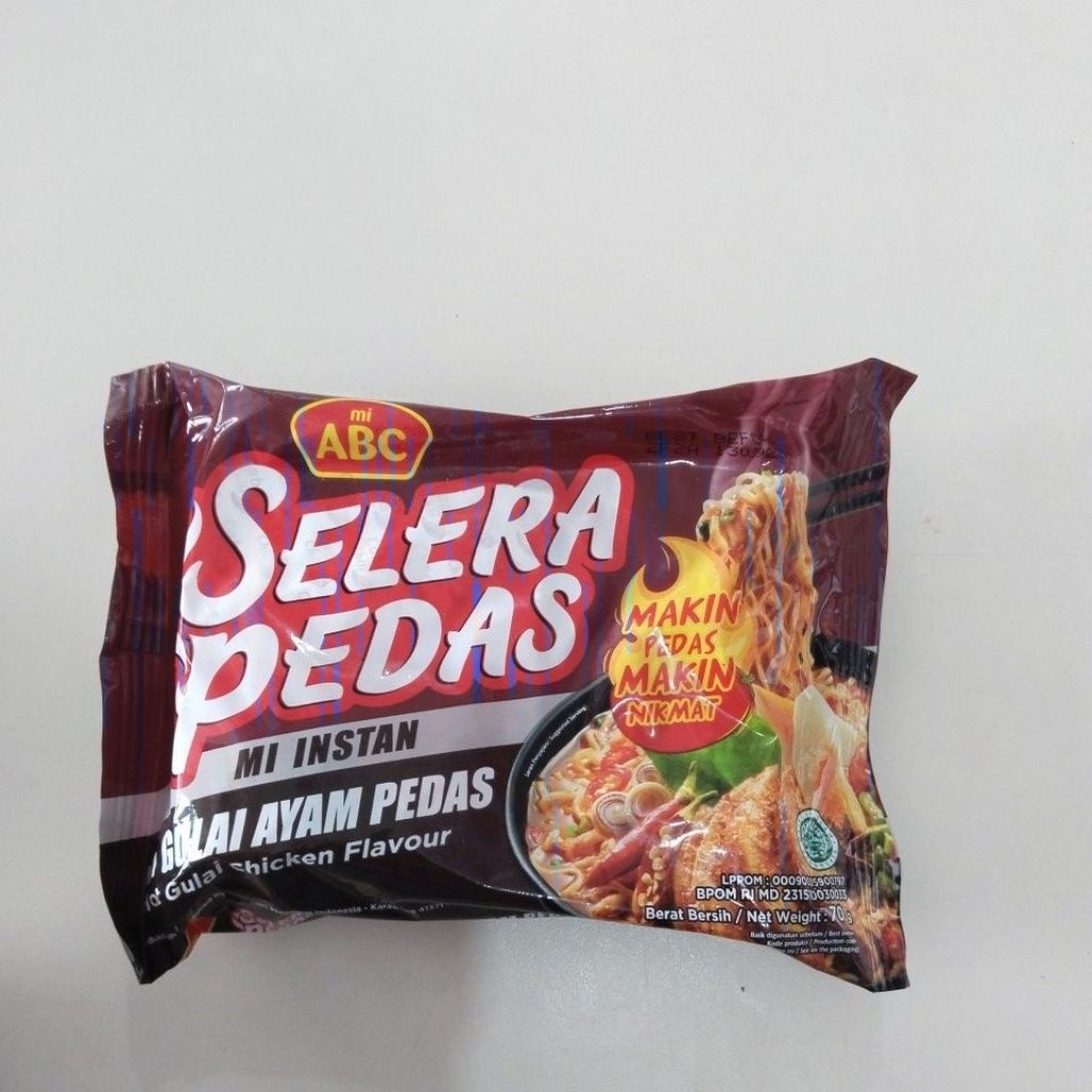 

Mie ABC Selera Pds Gulai Ayam Pds 70G