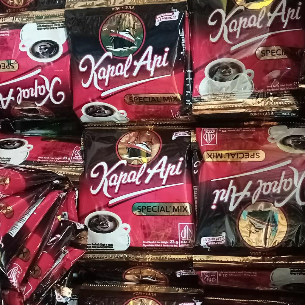 

(DUS) Kopi KAPAL API Special Mix Kopi + Gula 1 Dus Isi 120 Sachet x 23gr