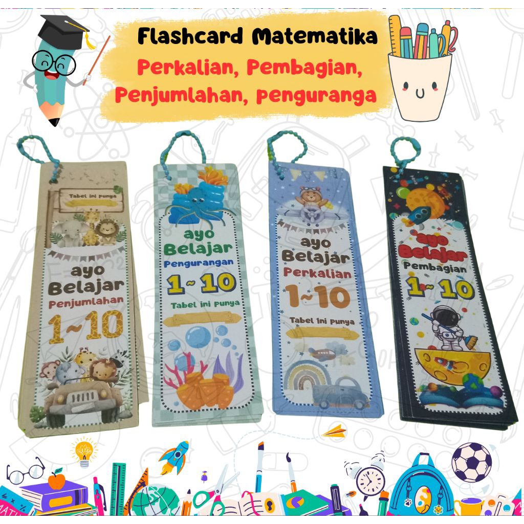 

Littleduck - Flashcard Matematika Tabel Berhitung 1 - 10 Perkalian Penjumlahan Pengurangan Pembagian