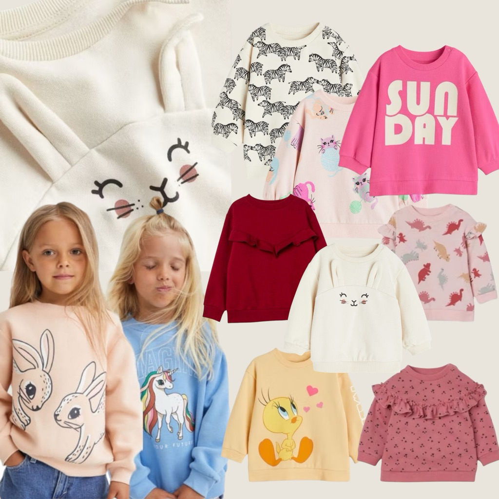 HEYKIDDY - Sweater Hoodie HM anak perempuan TODDLER