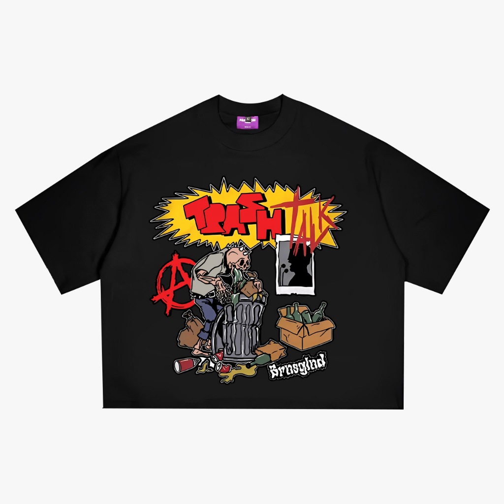 T-Shirt | Oversize | Trash Talk | Black | Brainsgland / Brainsgland
