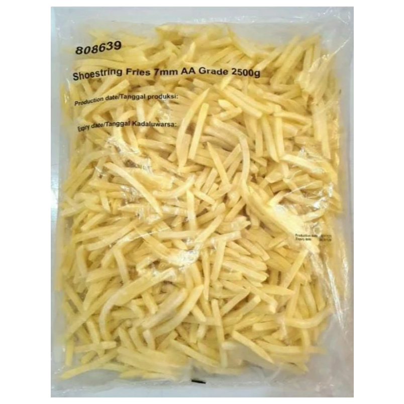 

Kentang Shoestring 2.5kg | French Fries Shoestring 2,5 kg