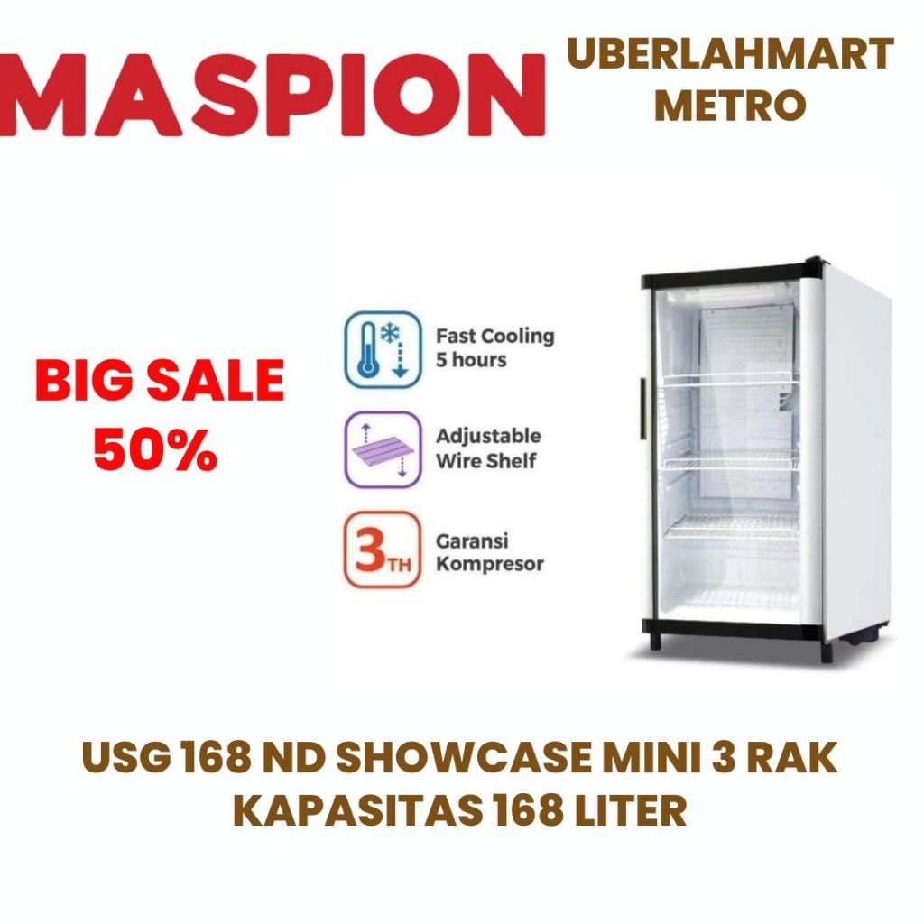 MASPION SHOWCASE 3 RAK MINI USG 168 ND