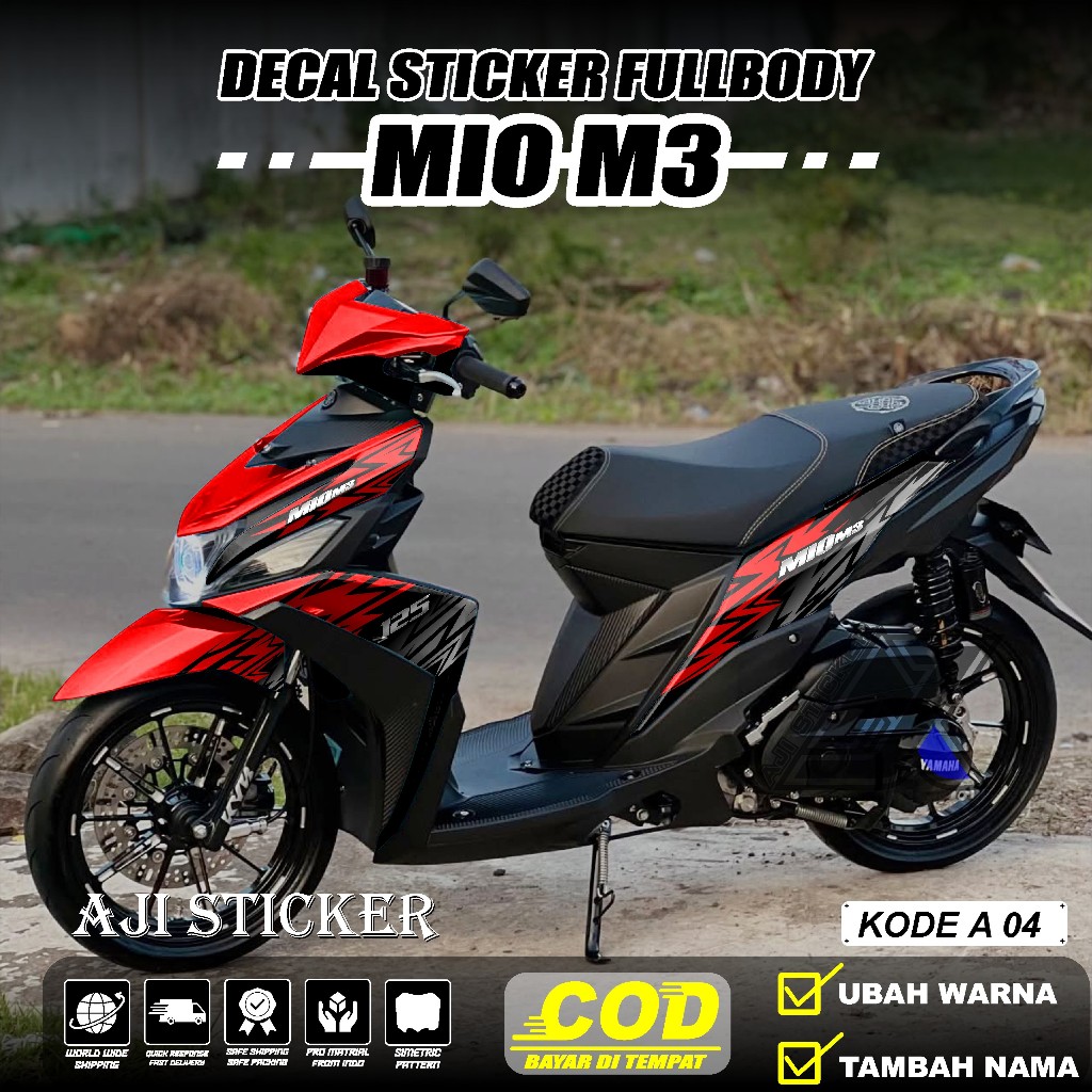 DECAL Sticker YAMAHA MIO M3 MIO 125i MIO Z FullBody Aksesories Modifikasi Motor Yamaha Mio Desain Mo