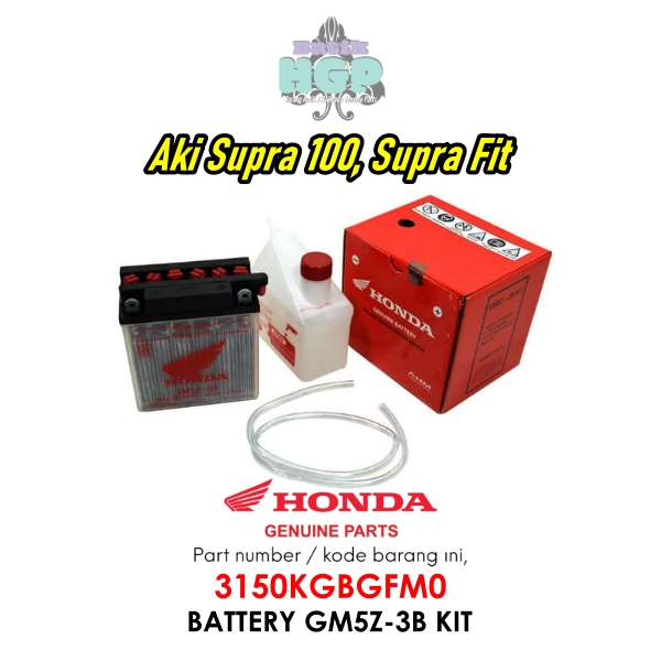 Aki Basah Grand , Battery Gm5Z-3B Kit Original AHM - 3150KGBGFM0