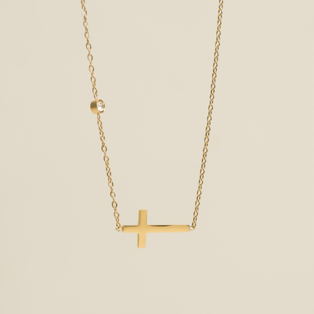 Joia Jewels | 18K Gold plated Necklace | Kalung Stainless Steel Anti Karat | Kalung Daily | N23G