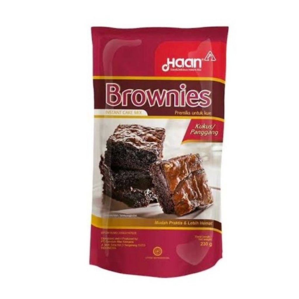 

BROWNIES HAAN PREMIX POUCH 230 GR