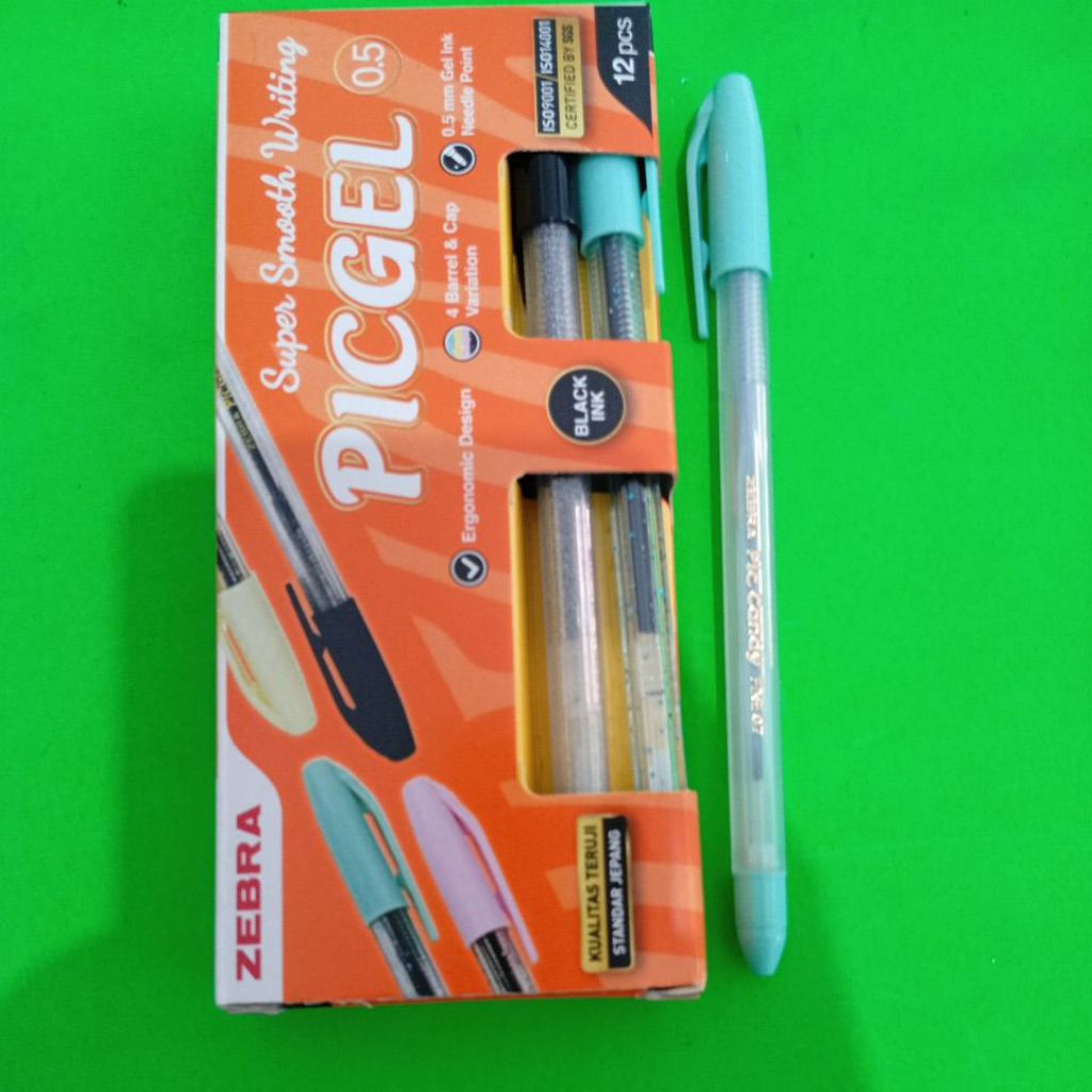 

Pulpen Zebra Picgel 0.5 kemasan per lusin (isi 12 ) + free pulpen pic candy 1 pcs