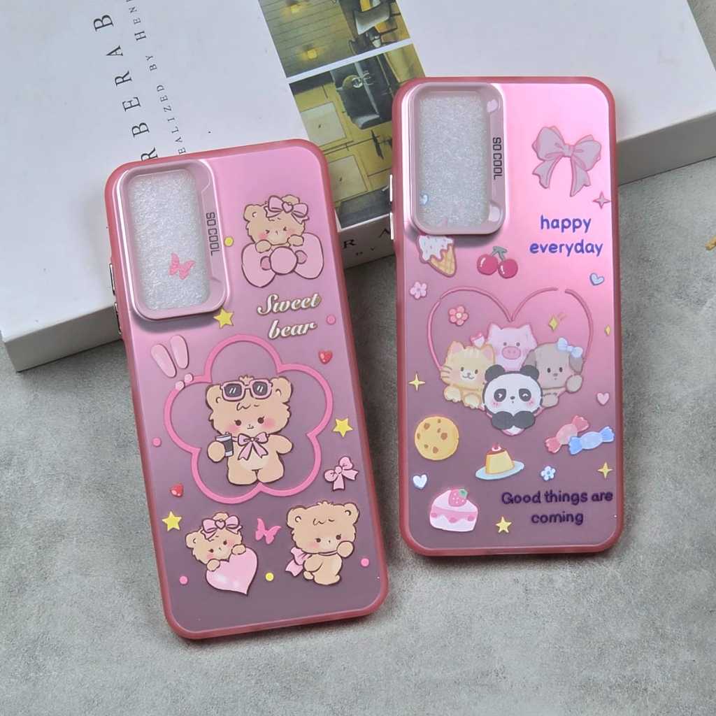 Case Vivo V7 Vivo V7 Plus Vivo V60 Lite Vivo V60 Vivo V9 Gambar Sweet Bear Panda Cat Kartun lucu Cas