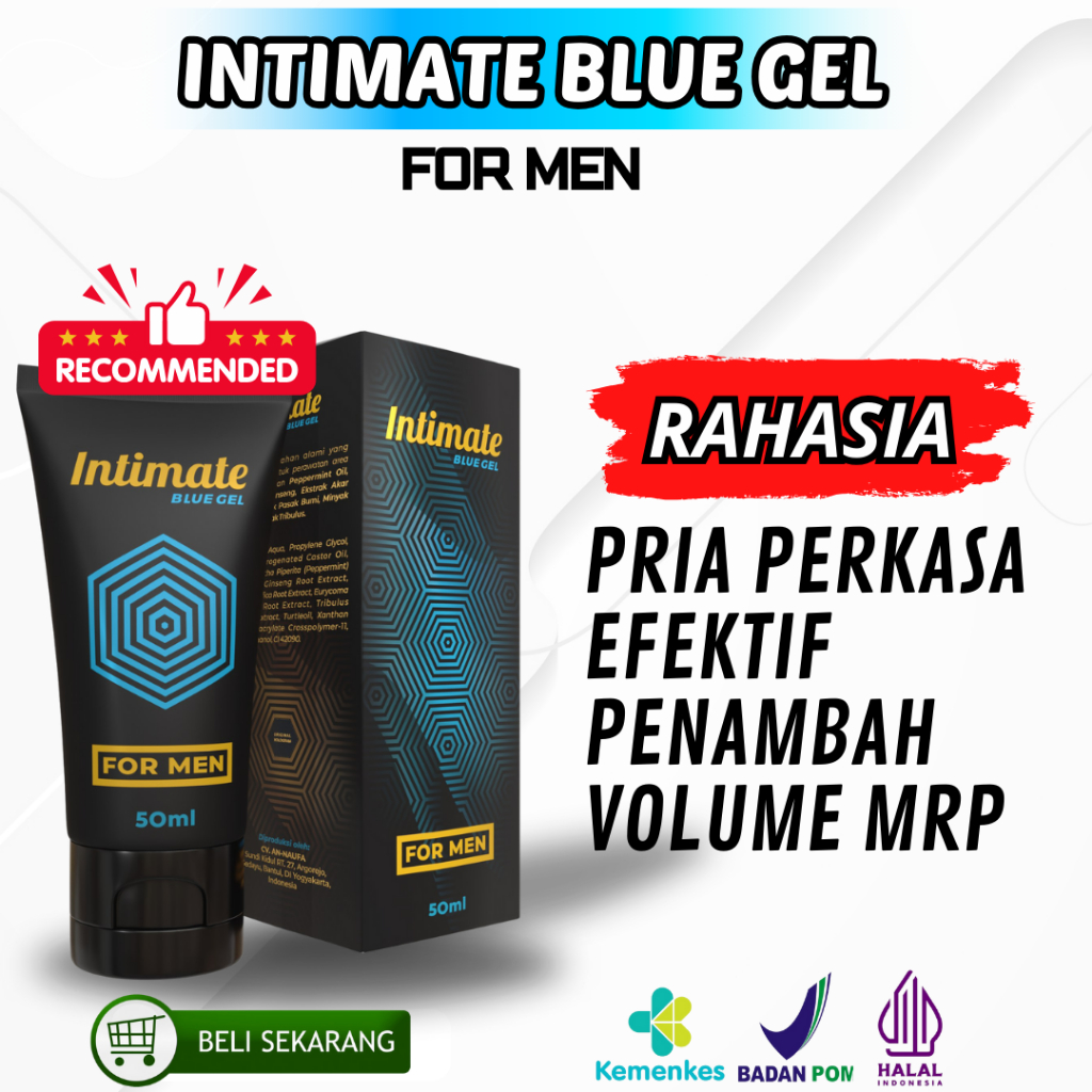 Intimate Blue Gel Obat Pembesar Mr.P Pria Permanen Bpom Paling Manjur dan Cepat Tahan LAMA