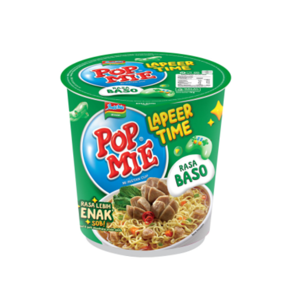 

Pop Mie Lapeer Time Mi Instan Cup Bakso 75 g