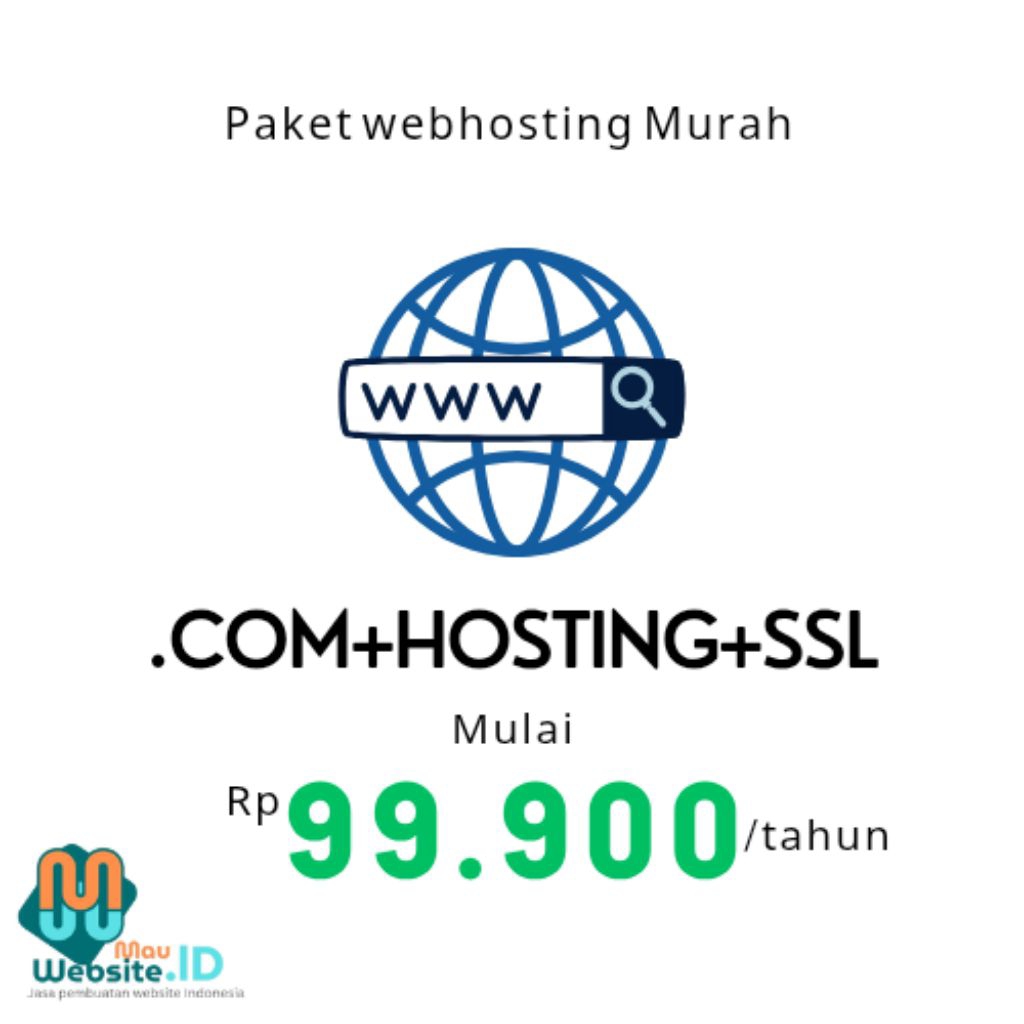 Paket Webhosting murah Domain .com murah paket hosting
